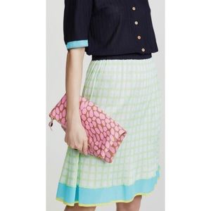 Clare V Nappa Foldover - Pink Leopard/ Cheetah NWT